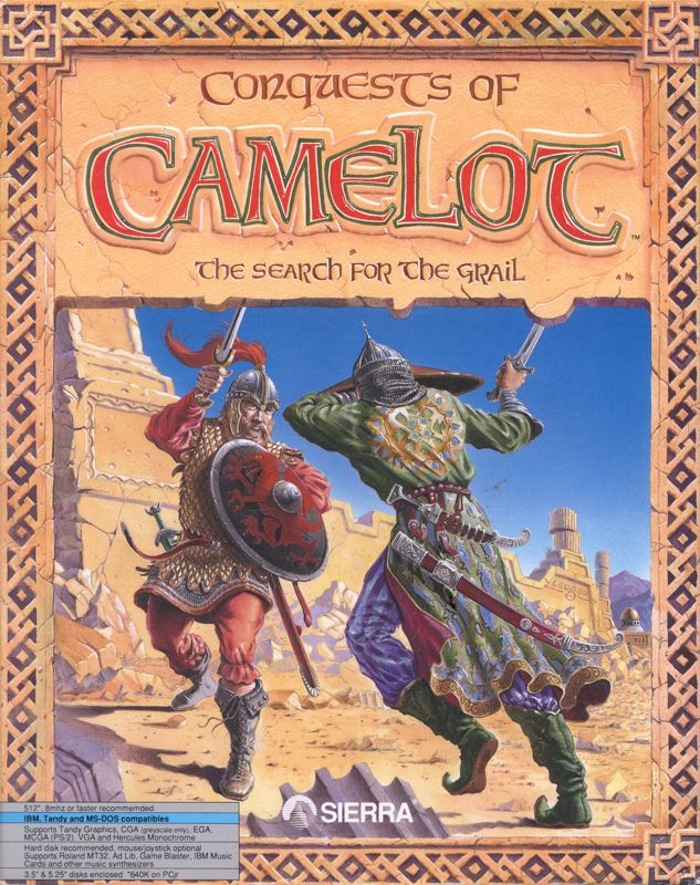 Conquests of Camelot: The Search for the Grail box art for Atari ST